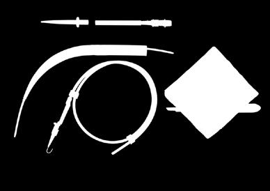 Outer cannula with low-pressure cuff, subglottic suction function and 15 mm connector Atraumatic inserter 1