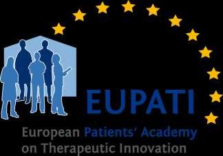 The Patients Academy: Paradigm shift in empowering patients on medicines R&D Launched Feb 12, runs for 5 years, 29 consortium members, PPP of EU Commission and EFPIA will develop and disseminate