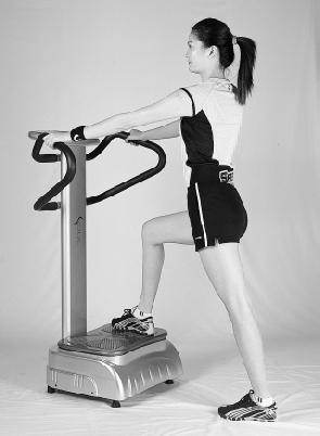 11 Vibration Machine EXERCISE DEMONSTRATIONS: One foot on the plate Put
