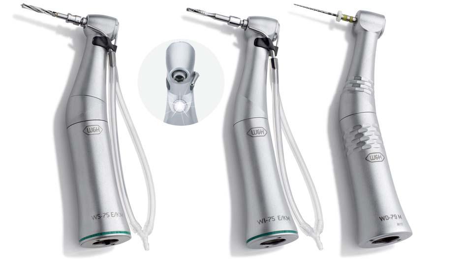 Perfect results Specially matching straight and contra-angle handpieces for perfect treatment results.