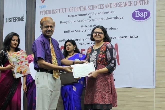 Joann Pauline George (Professor, Krishnadevaraya College of Dental ) and Dr.