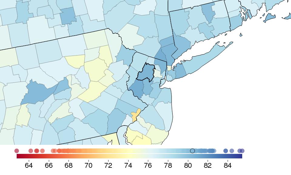 COUNTY PROFILE: Morris County, New Jersey US COUNTY PERFORMANCE The Institute for Health Metrics and Evaluation (IHME) at the University of Washington analyzed the performance of all 3,142 US
