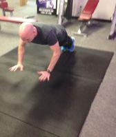 up pushing through the floor and your hands leaving the ground Repeat as necessary Pushups (see