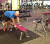 Bench Vault Place both hands on the sides of a bench, with your abs braced In