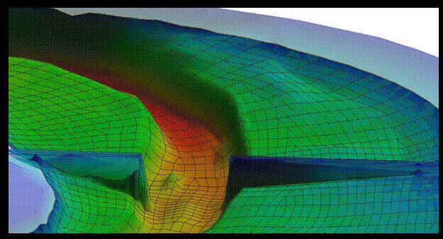 flow control structures into existing bathymetry.