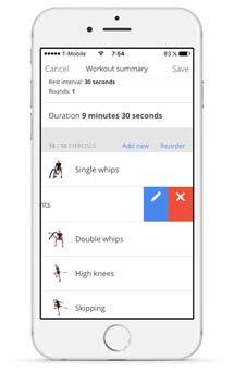 Tap on the + buttons to add exercises to your workout. You can add same exercise multiple times.