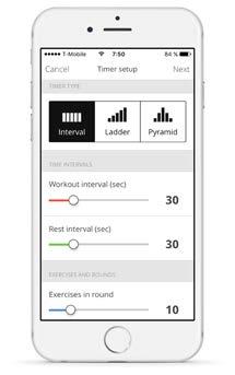 On Workout overview screen you can review or change all settings of your workout.