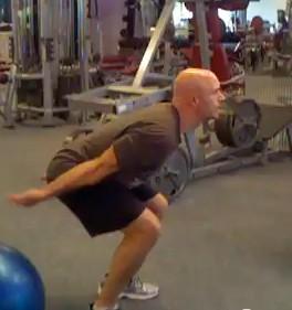 Total Body Extension 1. Start in the standing position as if you were going to do a bodyweight squat. 2.
