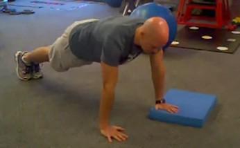 This is a non-impact replacement for jumping. Elevated Pushups 1.
