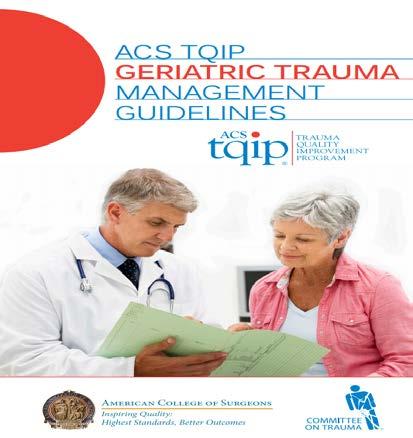 Project Introduction According to best practice recommendations the geriatric trauma population requires specialized age specific criteria and guidelines for management in order to achieve