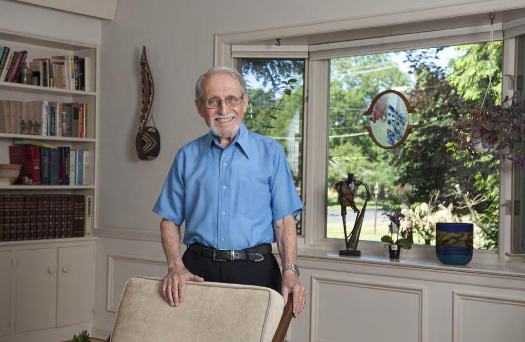 Richard Levy stands in the living room of his home in Syracuse. My life changed forever when I was forced to flee Nazi Germany as a young, Jewish boy.