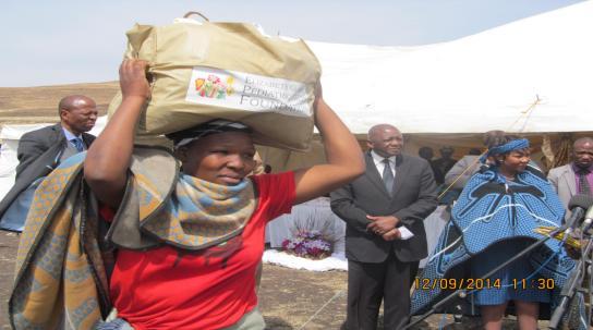 Commemoration Activities During these events, prize in kind including food parcels and basic farming tools to mothers and families of best breastfed and well immunized children in the community where