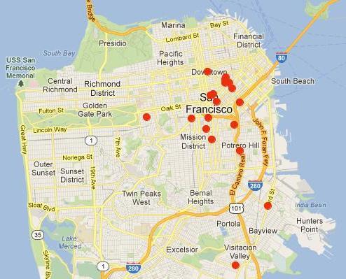 Current narcan distribution sites in SF: SF AIDS Foundation Syringe Access Services (city-wide) San Francisco Needle Exchange/Homeless Youth Alliance Glide Needle Exchange St.