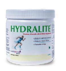 20 optimal hydration. Hydralite powder is an electrolyte replacement formula that helps replenish vitamins and minerals lost through sweat.