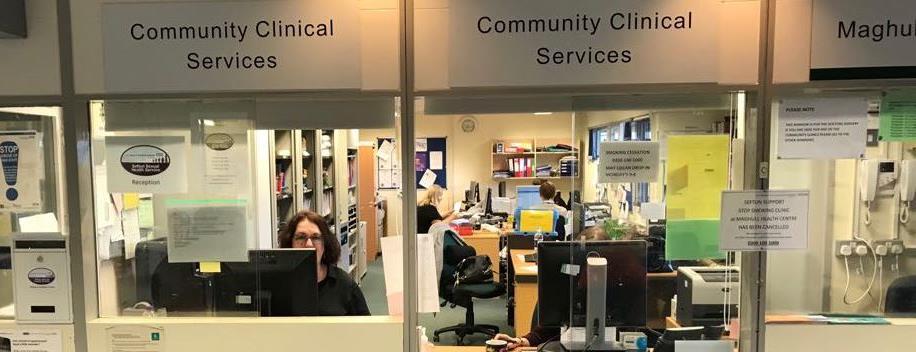 16 Maghull Health Centre During January 2018 five announced Enter & View visits were planned in partnership with Mersey Care NHS Foundation Trust to visit community services based at Maghull Health