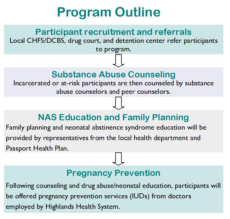 The program goals also included increased public awareness of NAS, creating a sustainable program with appropriate staffing and funding for the future, and extending the program to other counties in