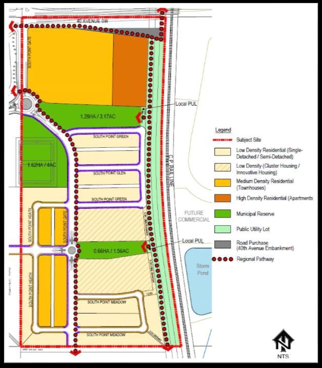 V. Plan Review: South Point Residential NSP The South Point Residential NSP concept plan (shown in Figure 5) proposes to create a 600-unit