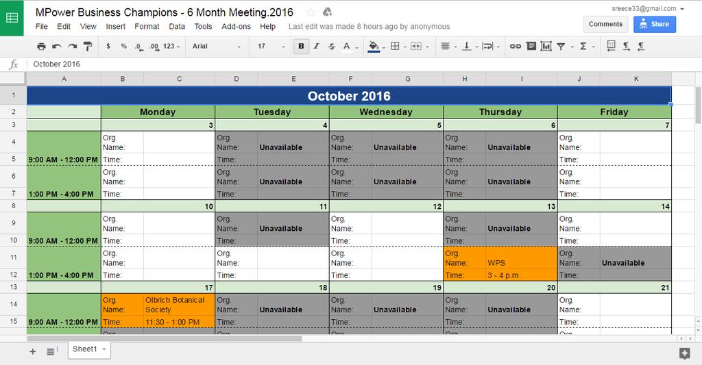 MPower Programatics: 6 Month Meeting Check In Agenda: 1.