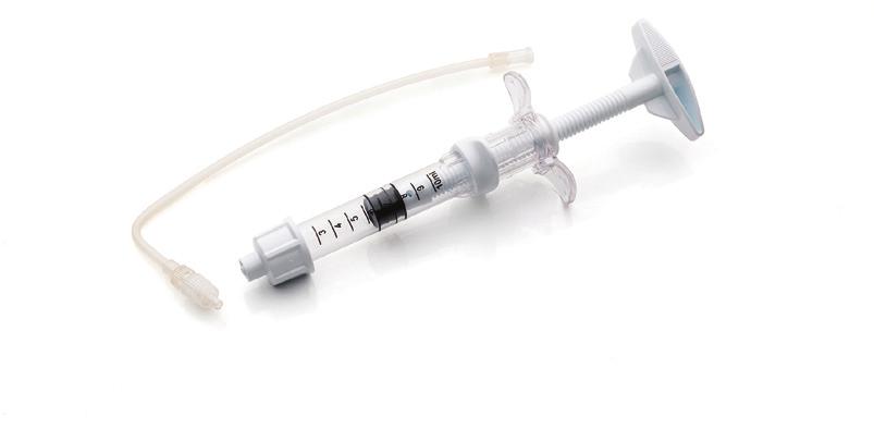 Luer-lock connection ensures secure fixing to the delivery syringe and injection needle. The catheter can be cut to required length for use on small joints.
