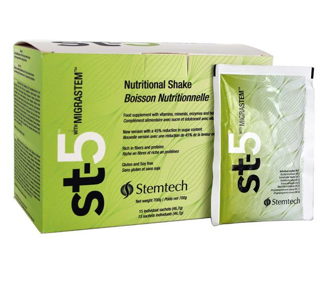 the nutrients and energy you need all along the day. ST-5 with Migrastem contains 5 specialized blends, including the patent pending MigraStem.