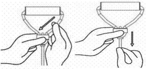 EXERCISE BAND INSTRUCTIONS. Unscrew the hook nut located on the band until one end of the hook is open as shown in the first picture below.