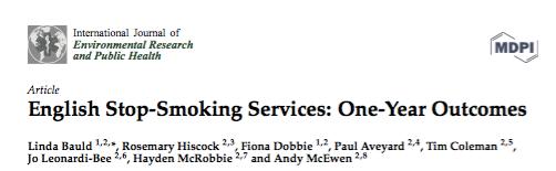 Setting the stage: Success rates with(out) quit-smoking assistance Smokers who choose to try quitting without any assistance ( willpower ): only 3 5 % abstinence 6 12 months later (Bauld et al.