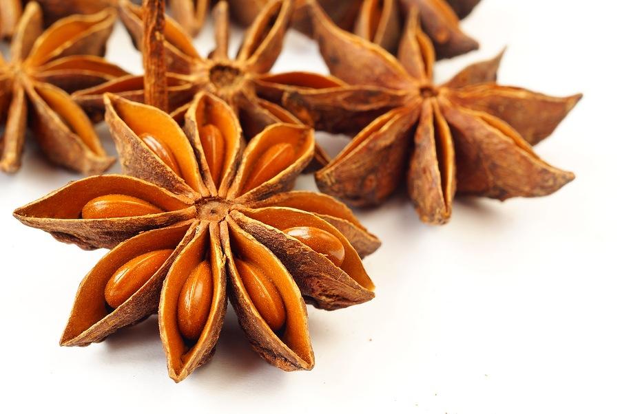 8. Star anise Star anise is a powerful culinary and medicinal spice that has been used for thousands of years and is rich in vitamin C, calcium and iron.