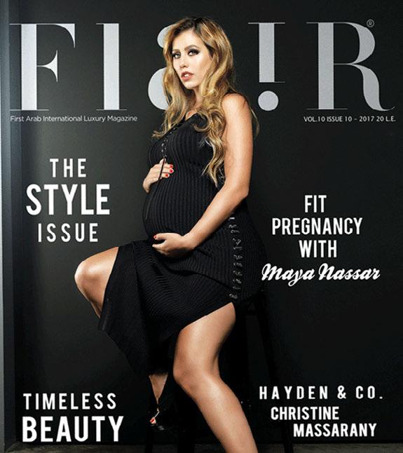 Maya shared her story of pregnancy and fitness and appeared on the cover of two Egyptian magazines during her pregnancy.