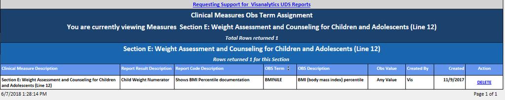 VisAnalytics Reporting Maintenance Observation Assignment Grants user ability to assign observation