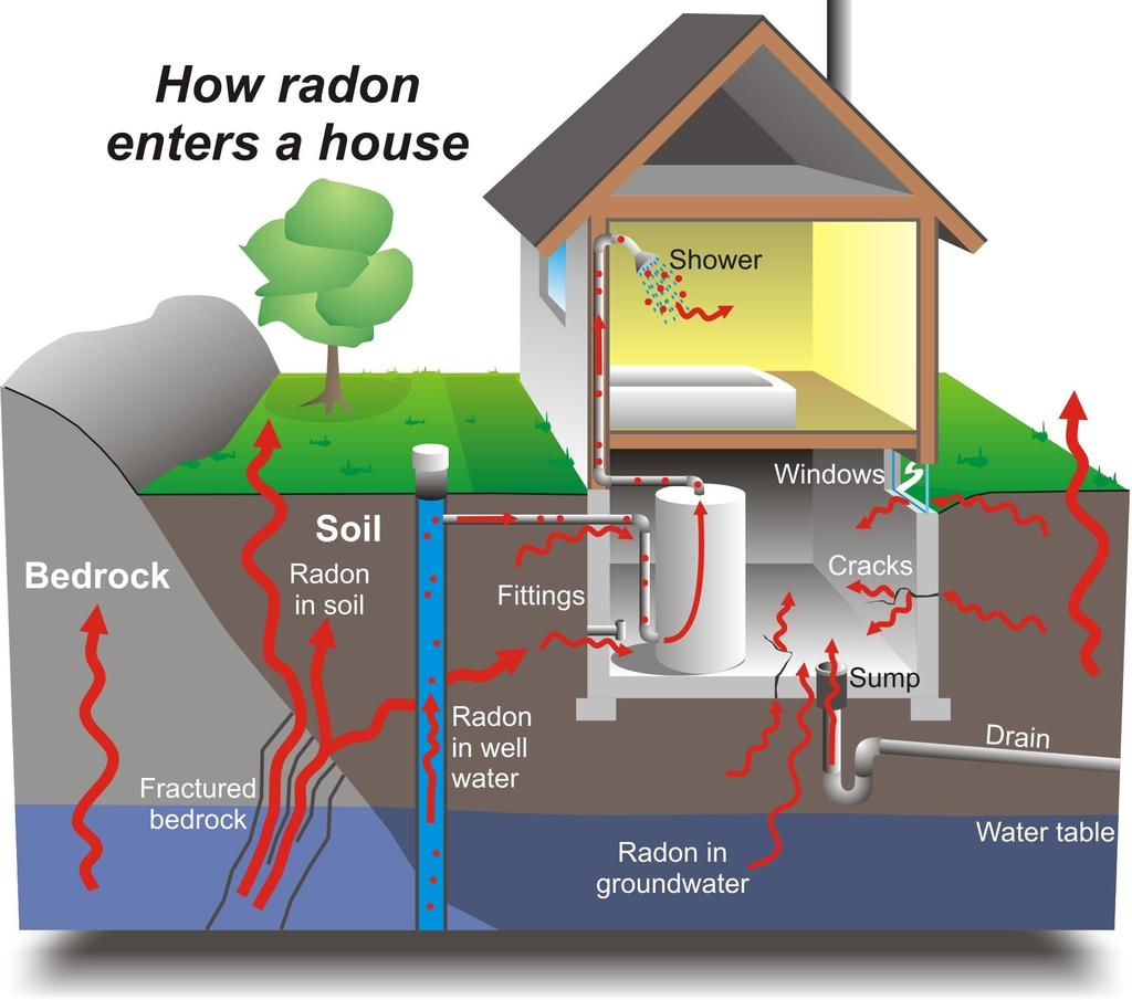 caused by exposure to radon Smokers lungs another image on