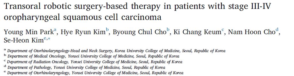 REVIEW margins for oropharyngeal carcinoma in the literature T1-4a OPSCC, n=80, tonsil n=66, tongue base n=13, soft palate n=1, p16+ n=47 Neodjuvant chemo PF n=49 Negative