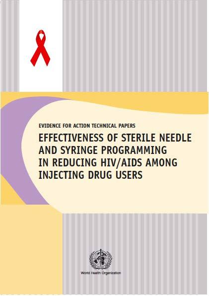 Syringe Exchange Evidence is overwhelming that syringe exchange programs substantially reduce HIV rates Cost effective Can increase recruitment into drug treatment and