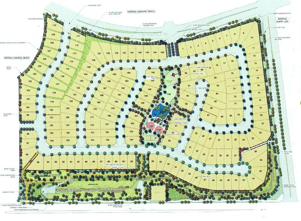 BUTTERFIELD STAGE ROAD Renaissance at Redhawk Preliminary Site Plan (174± planned units across from )