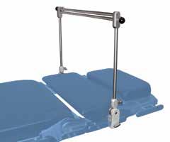 - VITA Height adjustable, tiltable, with rubber patient protection and security ring, complete with 2 lateral