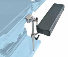 10 ACCESSORIES CATALOGUE ANAESTHESIA 11 ARM SUPPORT - LONGITUDINALLY AND HEIGHT ADJUSTABLE ARM SUPPORT FOR PARK BENCH POSITION WITH
