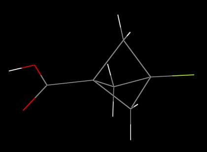 Single X ray crystal structure of 3 fluorobicyclo[1.1.1]pentane 1 carboxylic acid (3). Bond lengths (Å). C1 2 1.2611(19) C1 1 1.2674(19) C1 C2 1.482(2) C2 C5 1.550(2) C2 C4 1.555(2) C2 C3 1.