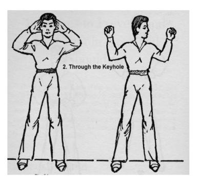 Turning the Neck Keep the body upright, turn slowly, chin should touch chest when looking down.