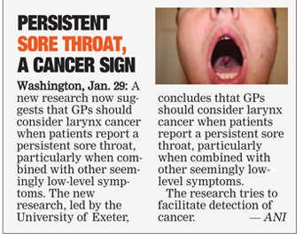 Cancer (The Asian Age:20190130) http://onlineepaper.asianage.com/articledetailpage.aspx?