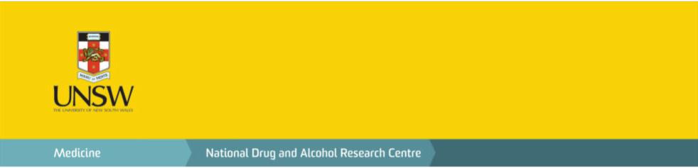 drug trends december 2011 bulletin Authors: Rachel Sutherland and Lucy Burns, National Drug and Alcohol Research Centre, University of New South Wales Funded by the Australian Government Department