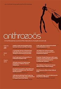 Anthrozoös A multidisciplinary journal of the interactions