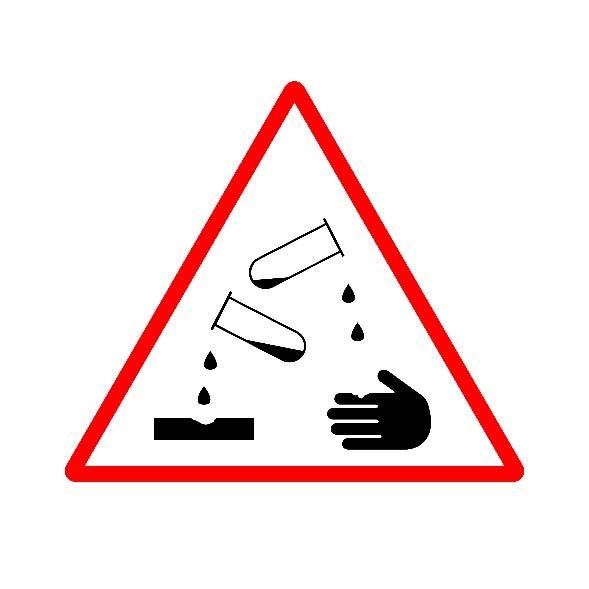 The therapist is preparing to wipe down the treatment area at the end of the working day. He has found a cleaning product which has a COSHH symbol printed on the label, see Figure 1.