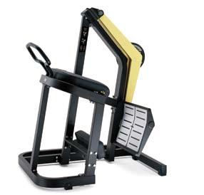 Warm up and stretch cord are integrated into the frame for convenient stretch point for the muscles trained on the machine. The counterbalance on each arm reduces starting resistance to 500 gr.
