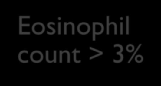 INDUCED SPUTUM Eosinophil count > 3% FeNO > 8.
