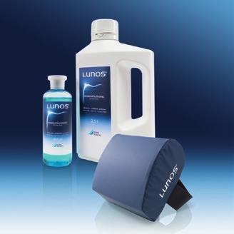 Lunos Prophylaxis cushion. Makes treatment particularly convenient. Lunos Prophylaxis wellness cloth.