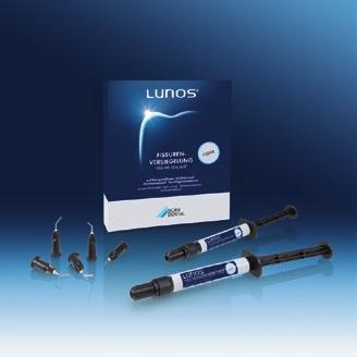 Sodium fluoride desensitises and reliably protects hypersensitive tooth surfaces. Lunos Fluoride gel.