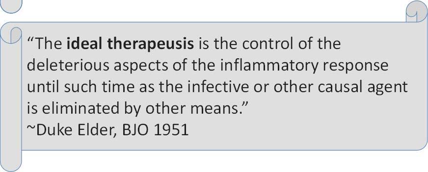 inflammatory response until such time as the infective or other causal agent is