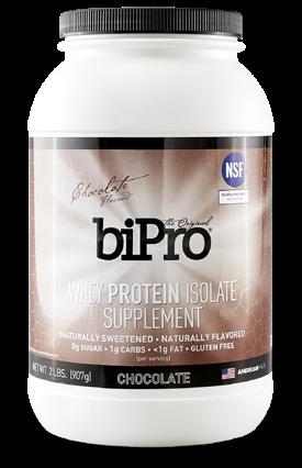BiPro ELITE has no fillers, is rbst free, offers a clean label, and is NSF Certified for Sport- making it the choice of world-class athletes around the globe.