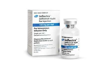 Dosing and Administration of INFLECTRA INFLECTRA has the same recommended dosage as Remicade 2 Inflectra infliximab-dyyb Each INFLECTRA 20-mL vial is individually packaged in a carton.