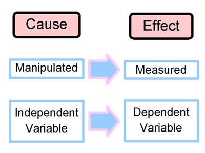 Independent Variable (IV) researcher actively manipulates, will cause a change in the dependent variable IV causes something to