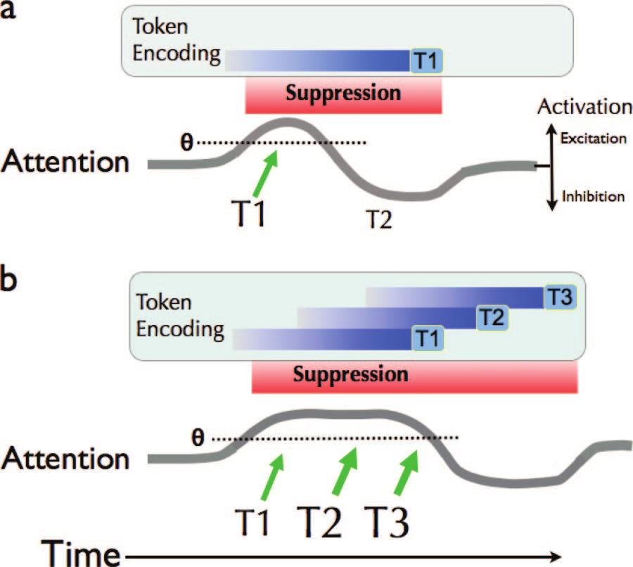 ATTENTIONAL EPISODES IN VISUAL PERCEPTION 491 inhibitory control from central processes that are engaged once a stimulus has entered the encoding stage.